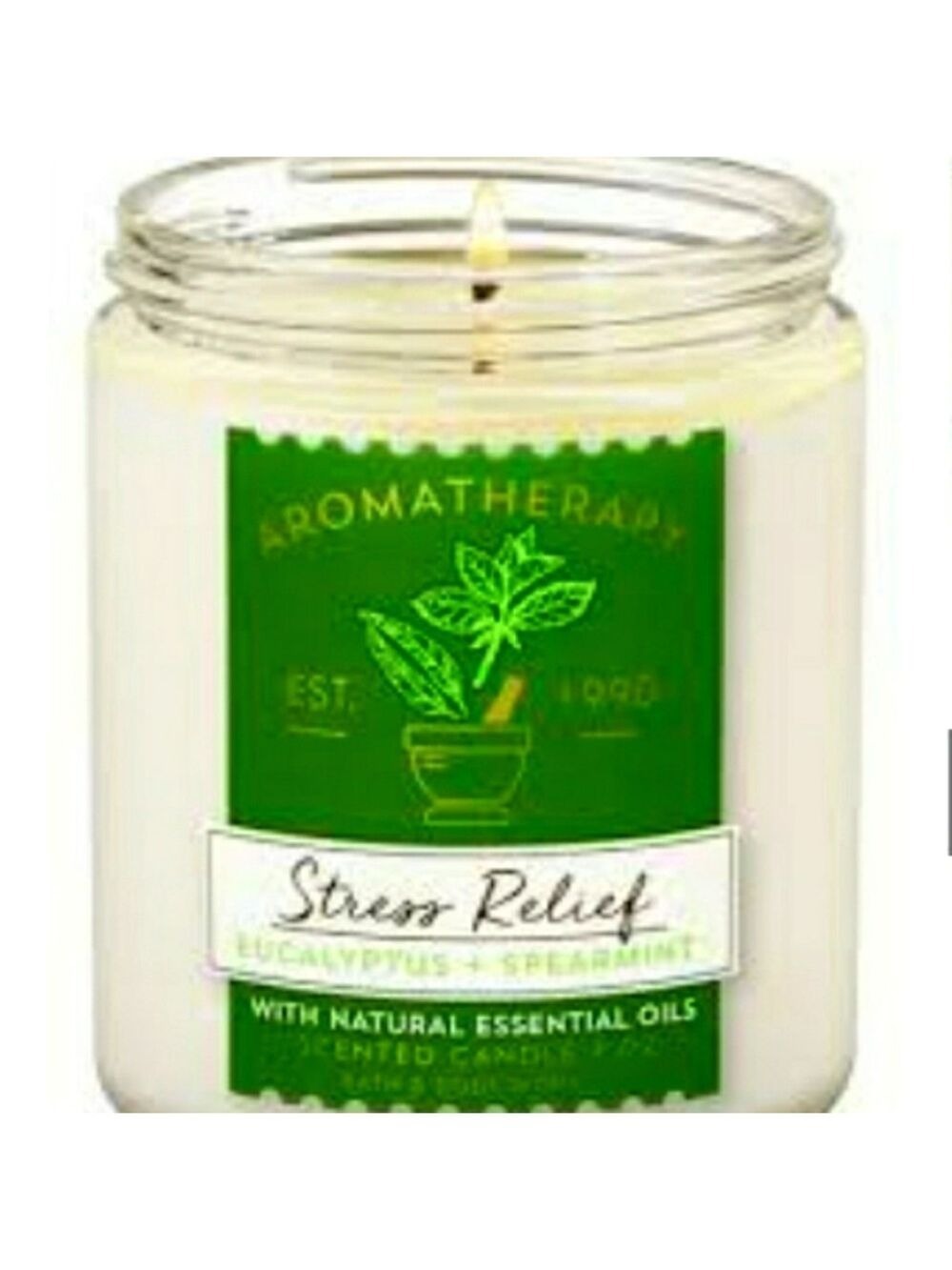 BATH & BODY WORKS EUCALYPTUS SPEARMINT AROMATHERAPY CANDLE